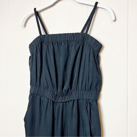Everlane Party of One Jumpsuit XS black solid minimalist sleeveless cropped slip - Picture 3 of 13